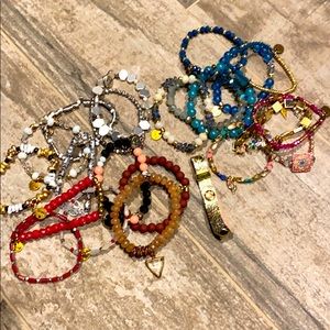 23 Erimish bracelet lot - beaded Erimish earrings